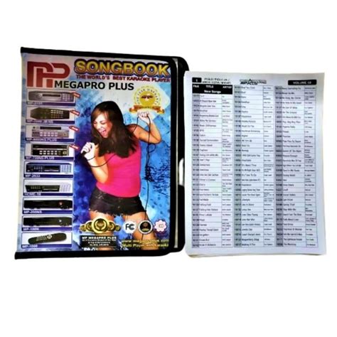 mega sound songbook list